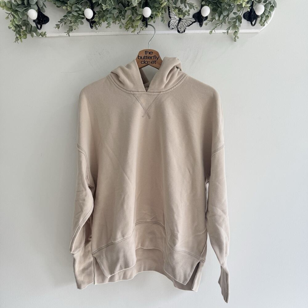 Abercrombie And Fitch Tan Hoodie Clean Aesthetic Small AS
